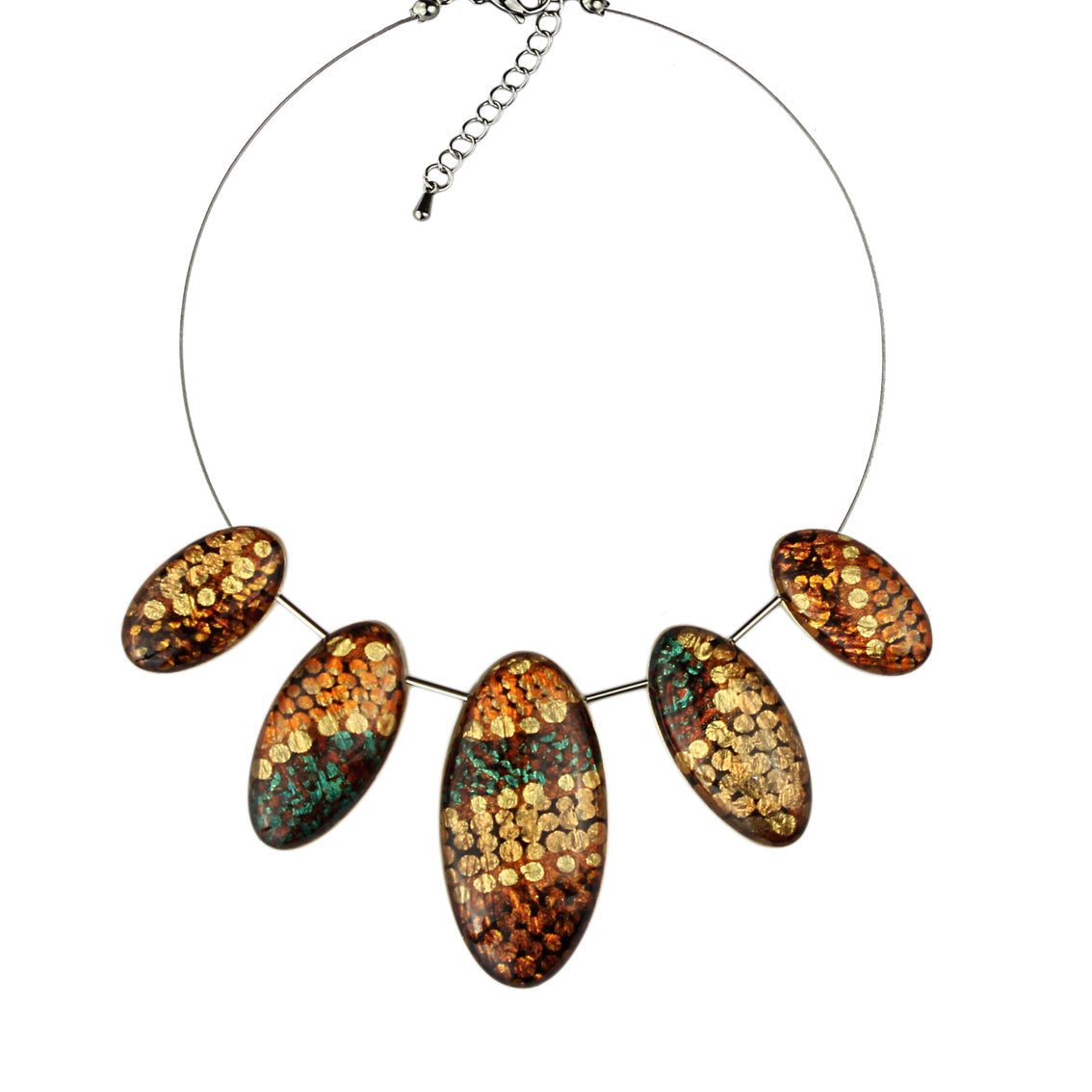 TESS ORANGE ADJUSTABLE NECKLACE - SD182