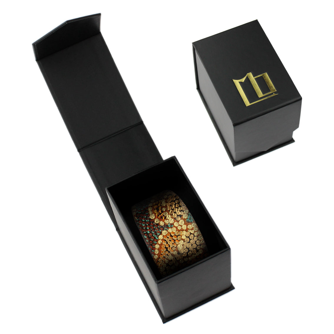 TESS ORANGE ADJUSTABLE WIDE BRACELET - SD187