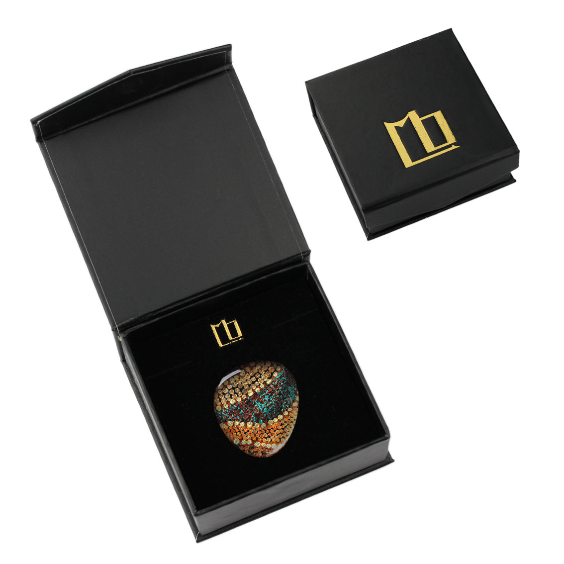 TESS ORANGE STATEMENT ADJUSTABLE RING - SD189