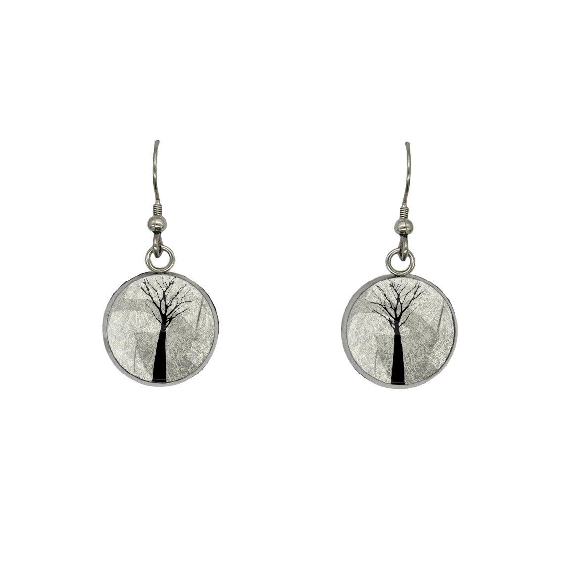 TREE OF LIFE DANGLE DROP EARRINGS - M066 - in Circle Box