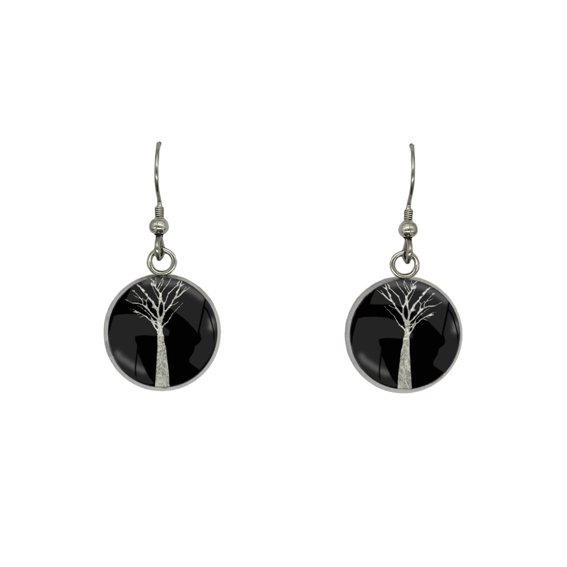 TREE OF LIFE DANGLE DROP EARRINGS - M066 - in Circle Box
