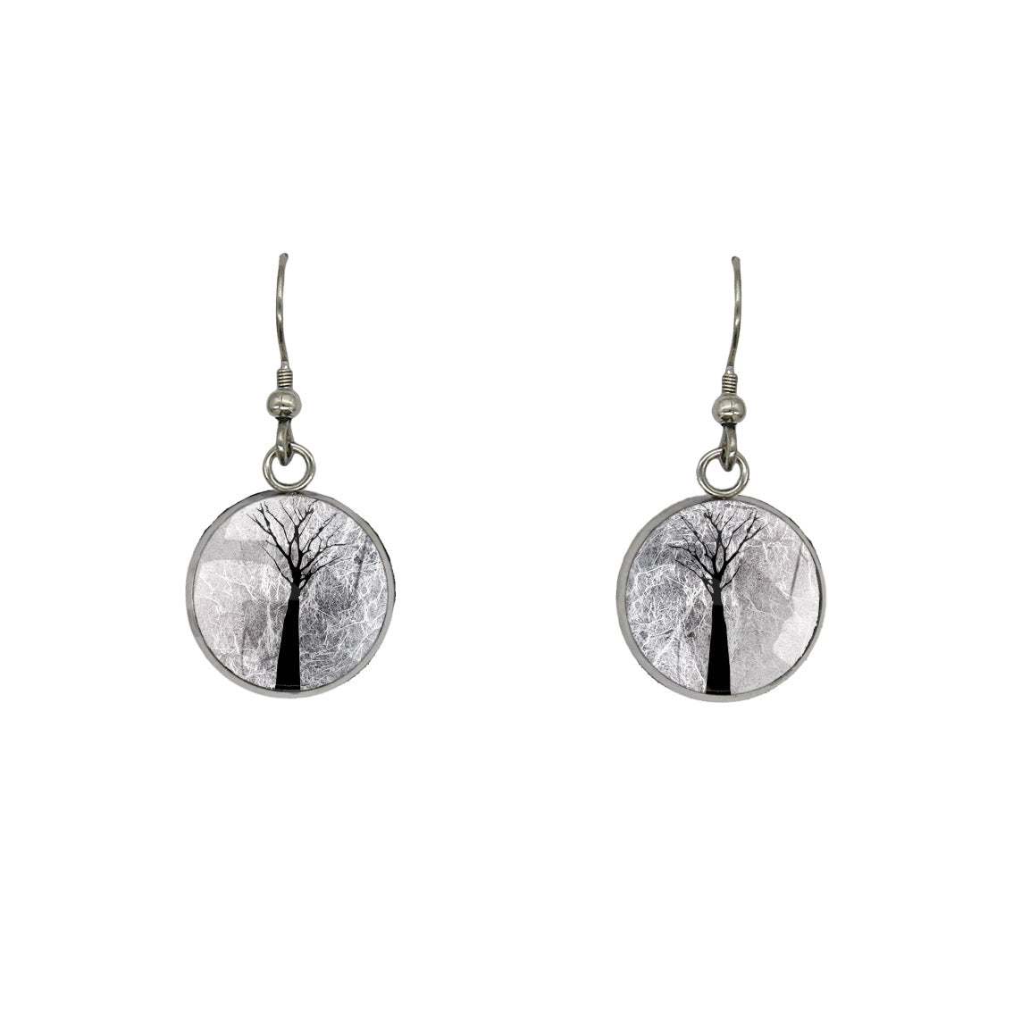 TREE OF LIFE DANGLE DROP EARRINGS - M066 - in Circle Box