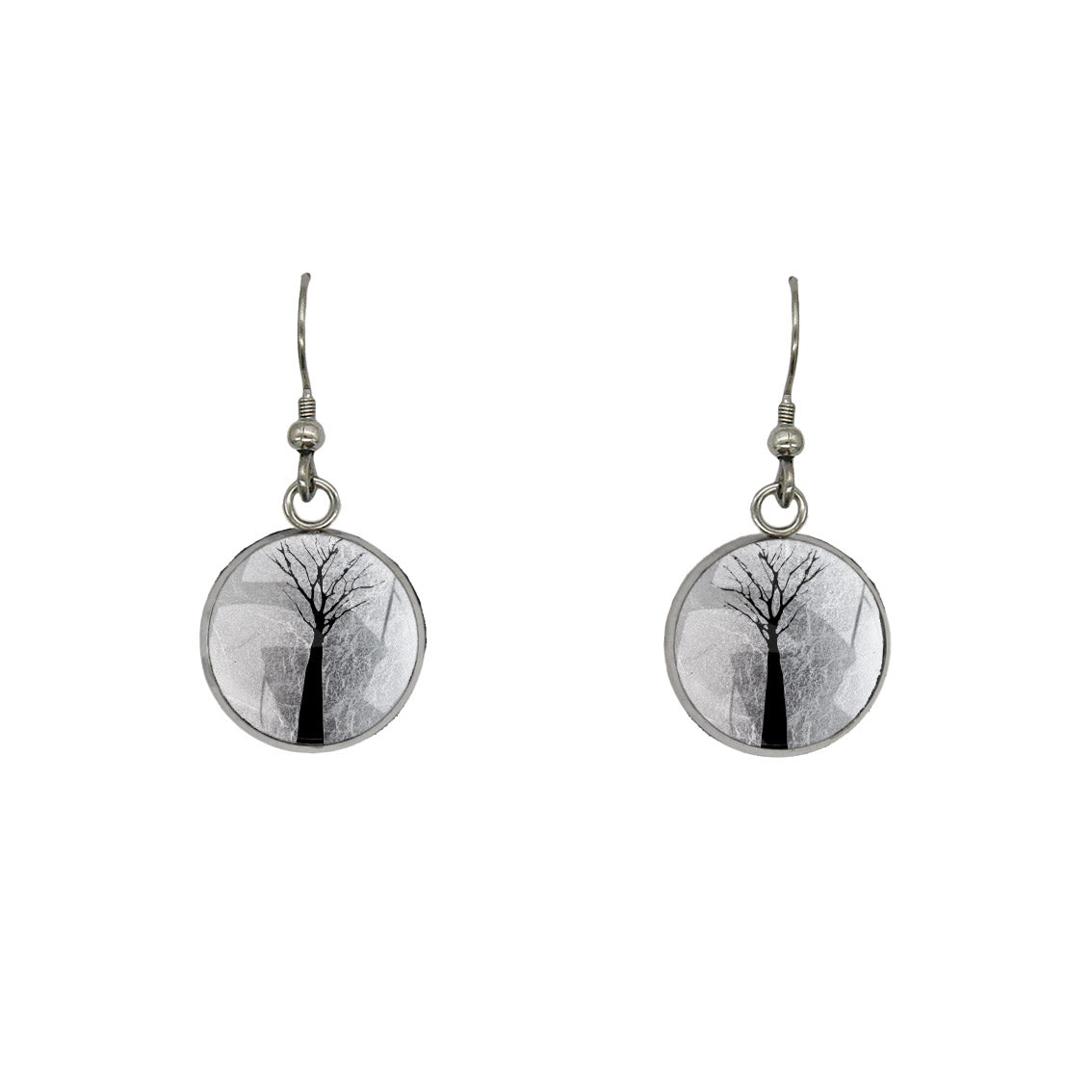 TREE OF LIFE DANGLE DROP EARRINGS - M066 - in Circle Box