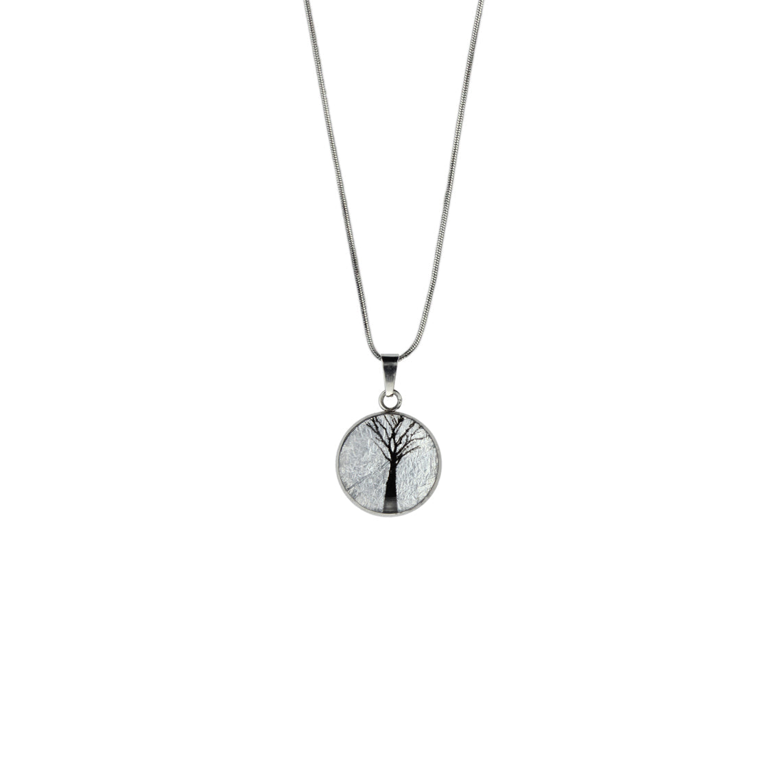 TREE OF LIFE XS CIRCLE PENDANT ON A CHAIN NECKLACE - M067 - in Circle Box