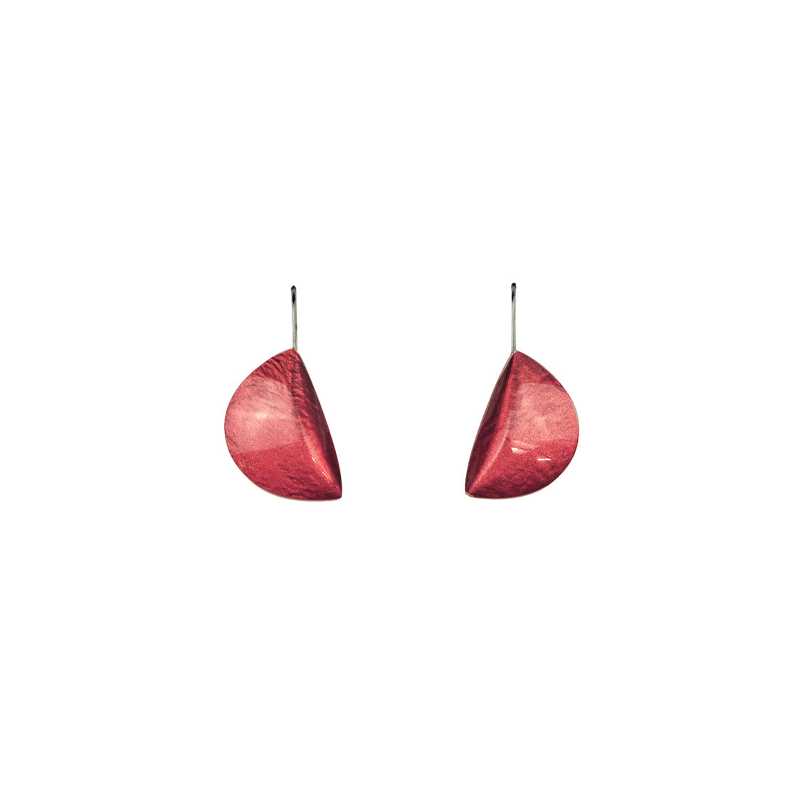 VIRGULE DANGLE HALF MOON SHAPE EARRINGS - F101