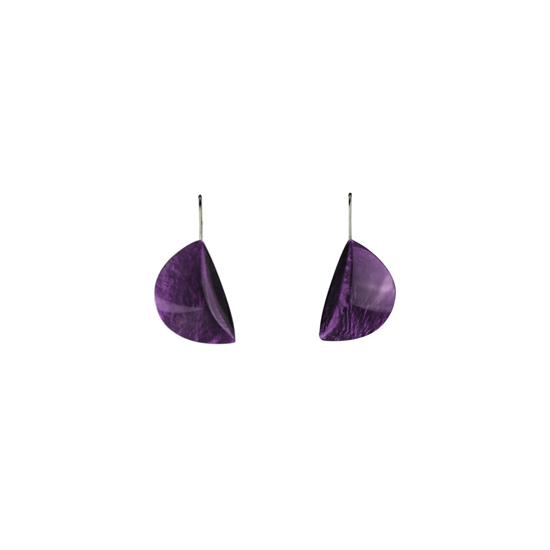 VIRGULE DANGLE HALF MOON SHAPE EARRINGS - F101