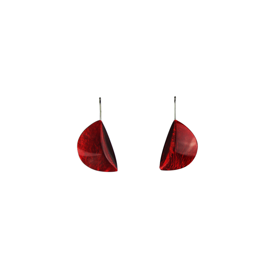VIRGULE DANGLE HALF MOON SHAPE EARRINGS - F101