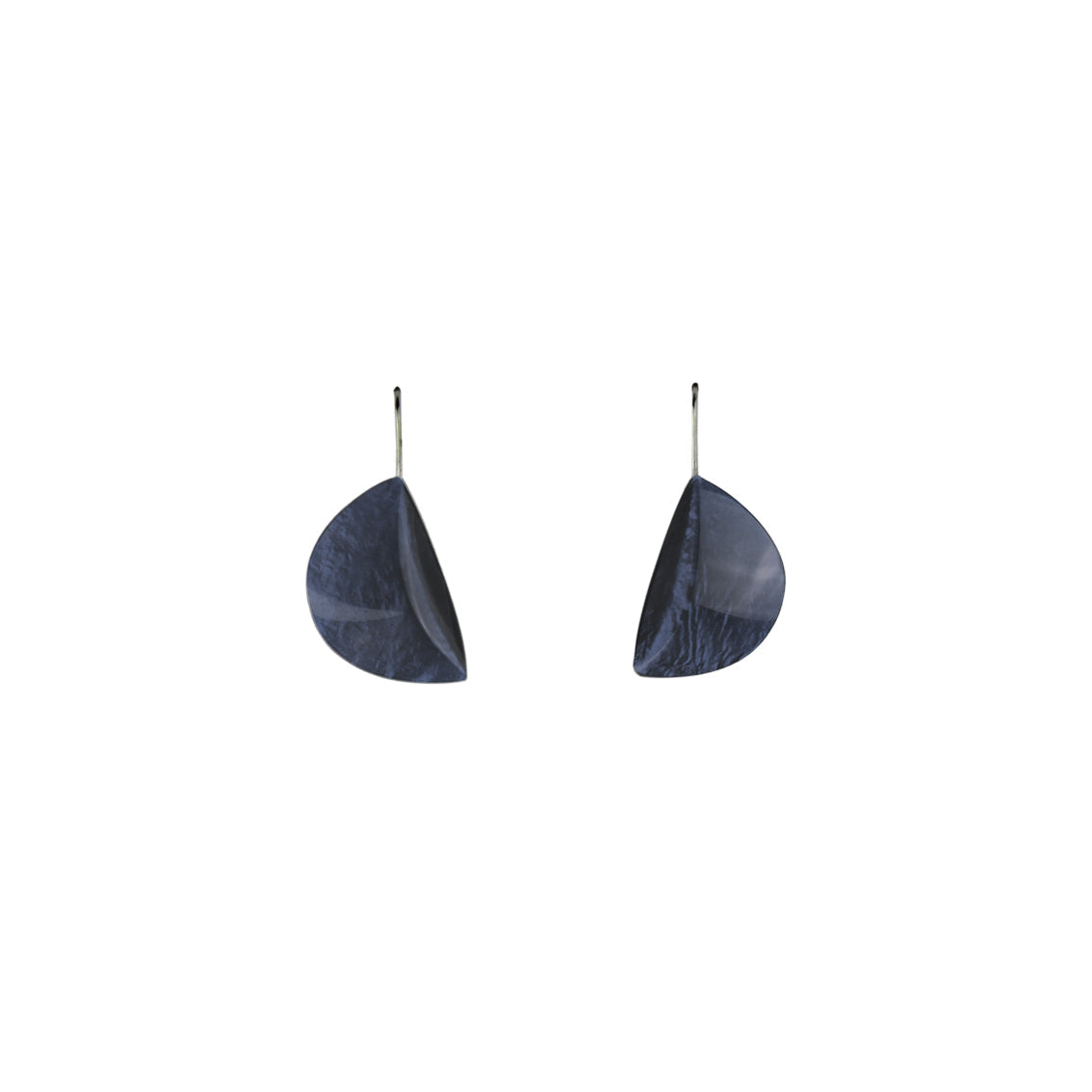 VIRGULE DANGLE HALF MOON SHAPE EARRINGS - F101