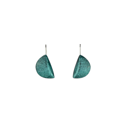 VIRGULE DANGLE HALF MOON SHAPE EARRINGS - F101