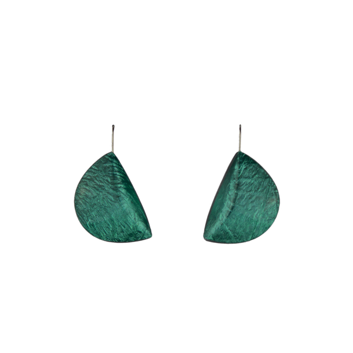 VIRGULE DANGLE HALF MOON SHAPE LARGE EARRINGS - F035