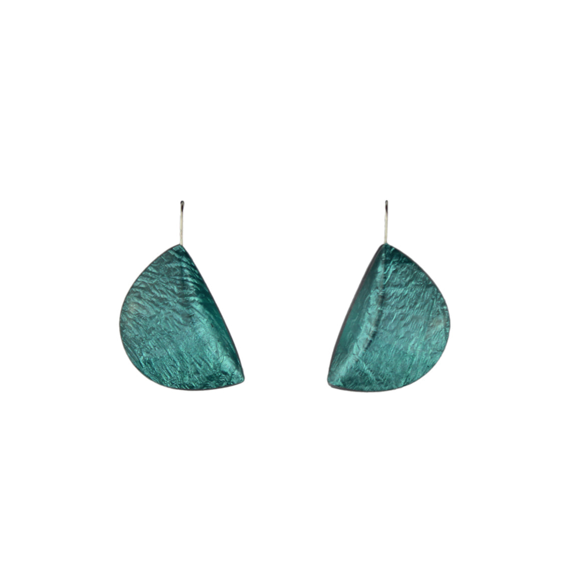 VIRGULE DANGLE HALF MOON SHAPE LARGE EARRINGS - F035