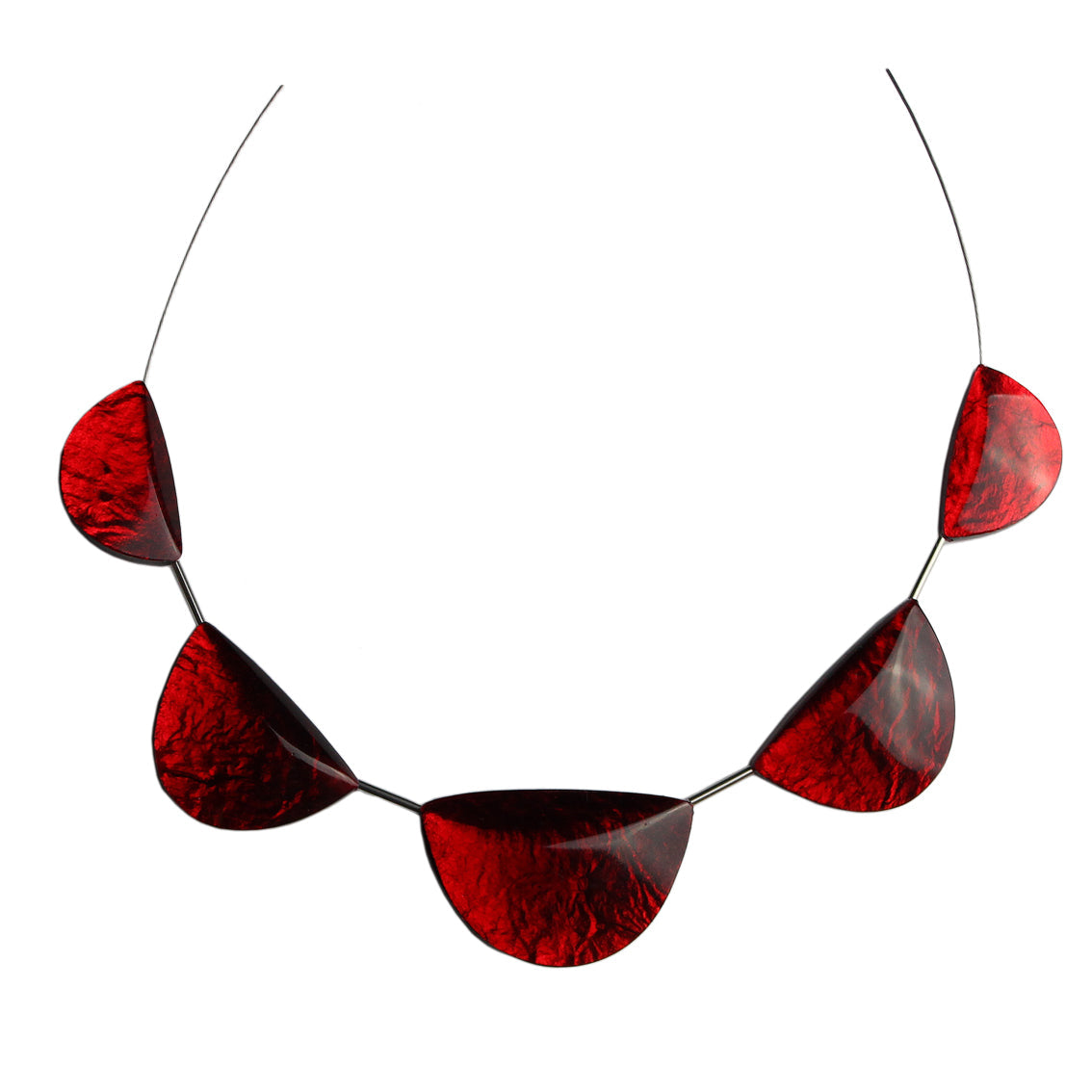 VIRGULE HALF MOON SHAPE ADJUSTABLE NECKLACE - F102