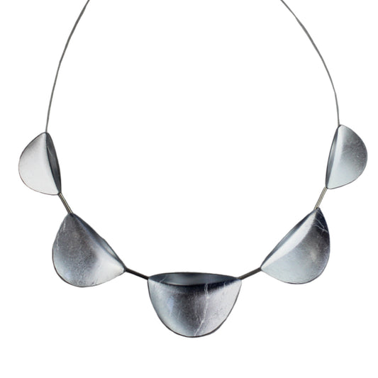 VIRGULE HALF MOON SHAPE ADJUSTABLE NECKLACE - F102