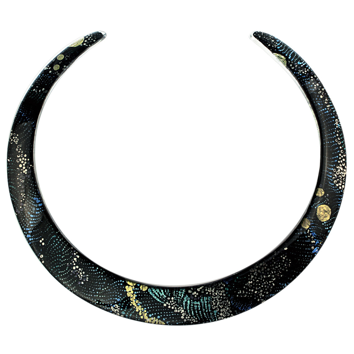 WENDY BLACK ADJUSTABLE FITTED NECKLACE - SD139