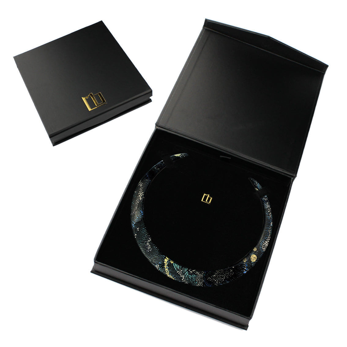 WENDY BLACK ADJUSTABLE FITTED NECKLACE - SD139