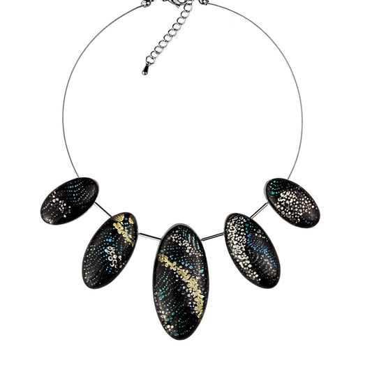 WENDY BLACK ADJUSTABLE NECKLACE - SD138