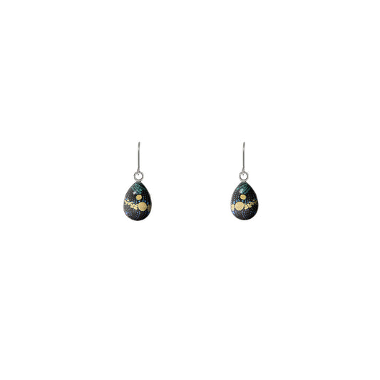 DANDLE XS DROP WENDY BLACK EARRINGS - SD393S - on Satchel