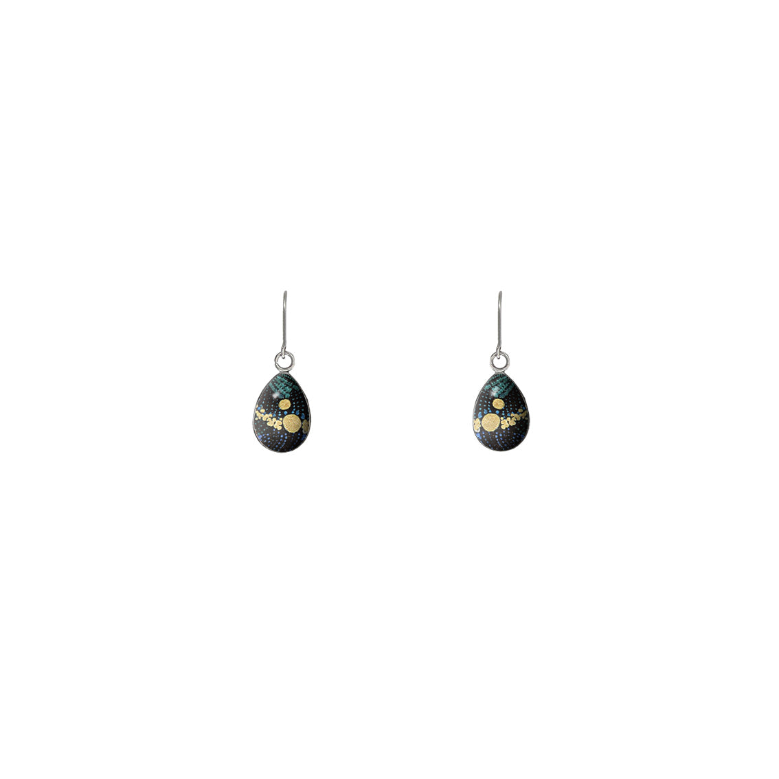 DANDLE XS DROP WENDY BLACK EARRINGS - SD393 - in Circle Box