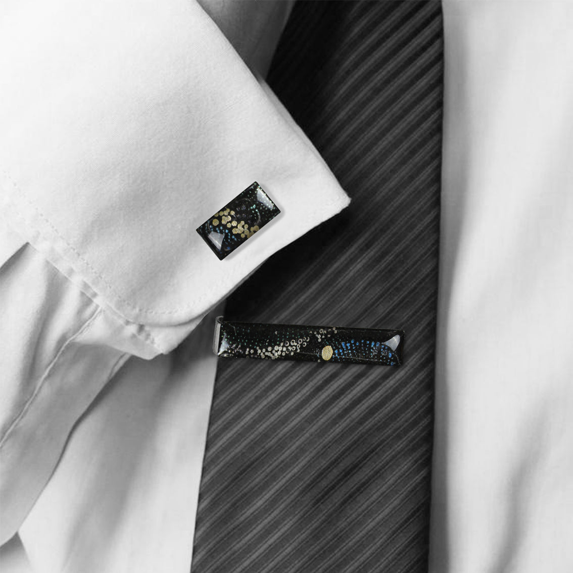 WENDY BLACK ELEGANT CUFFLINKS - SD146