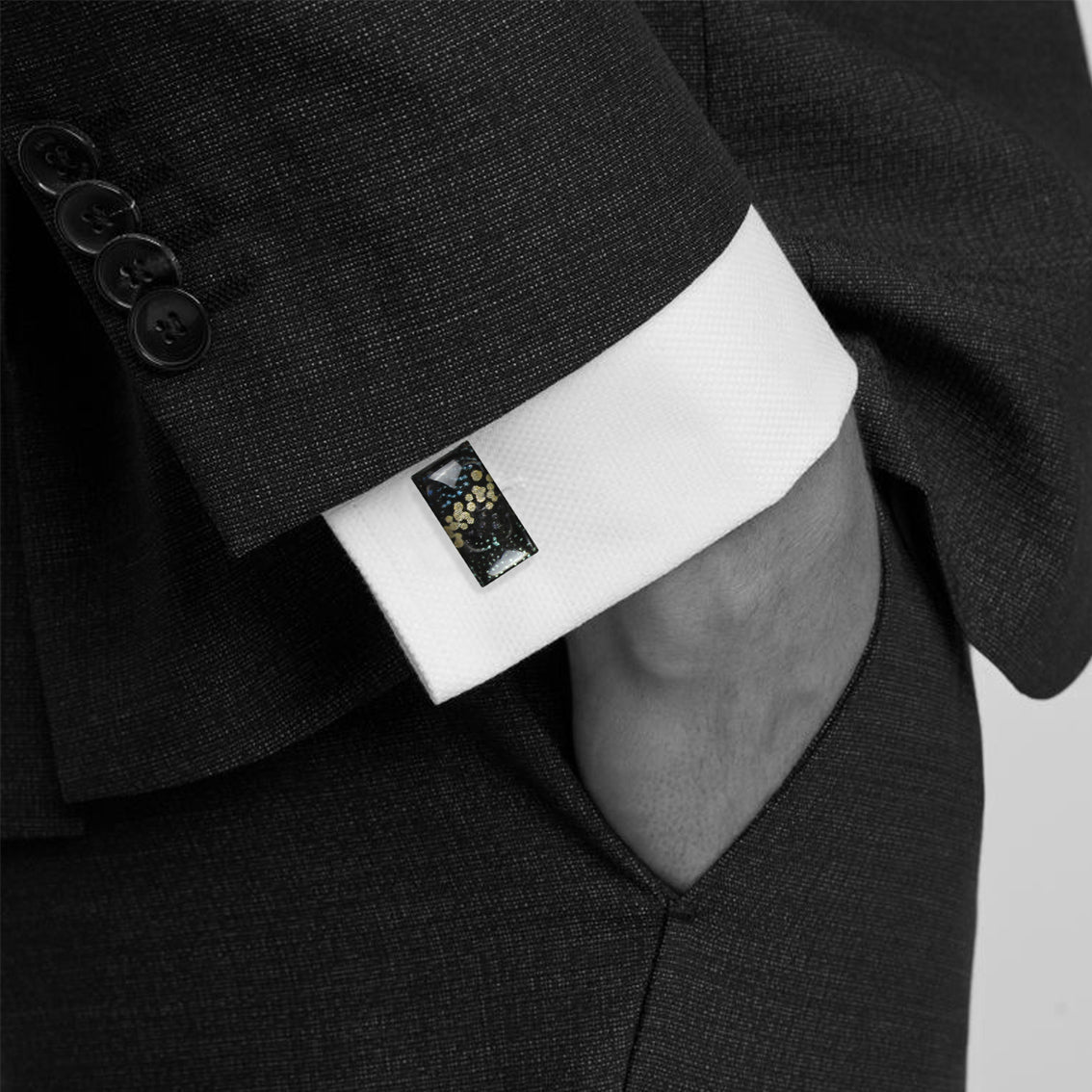 WENDY BLACK ELEGANT CUFFLINKS - SD146