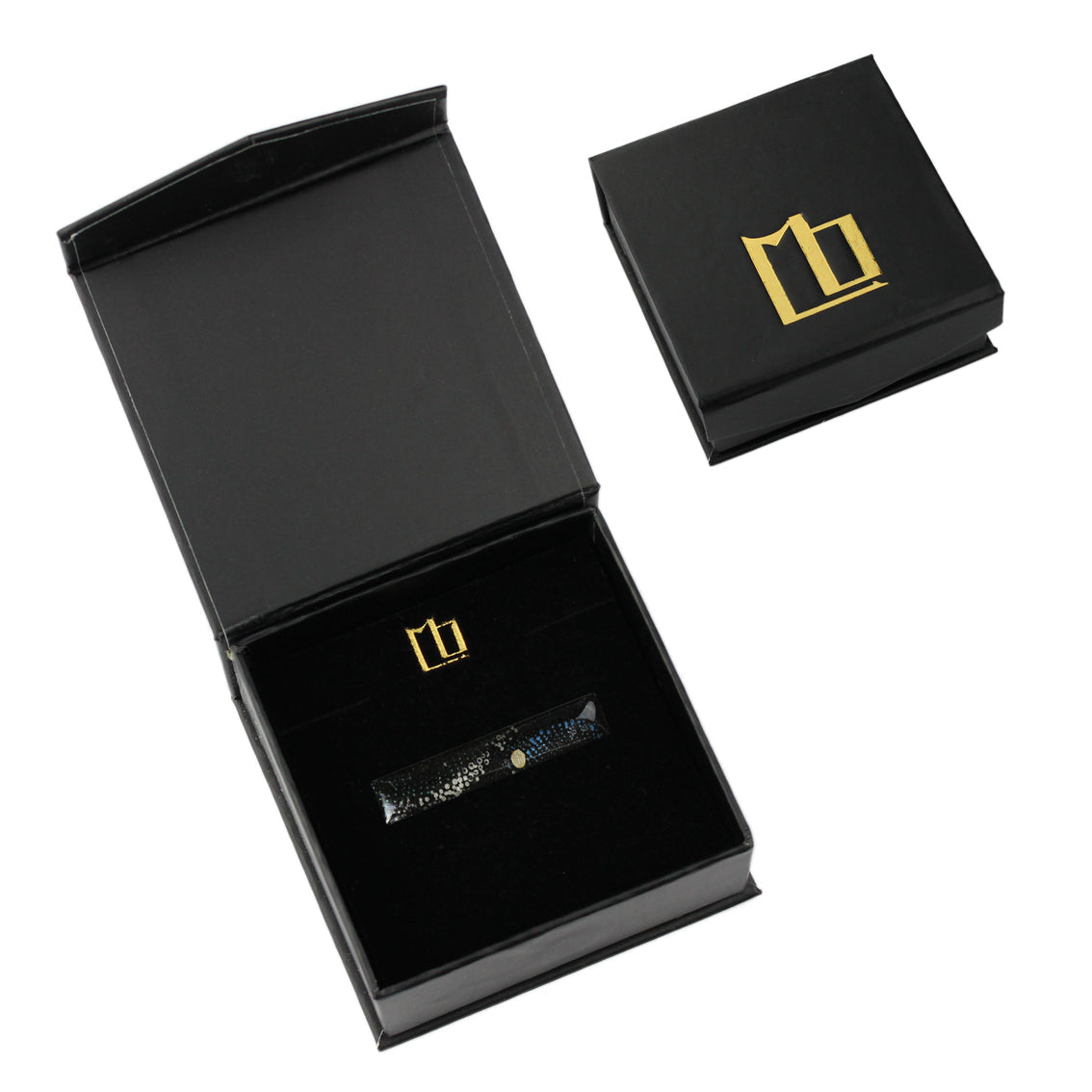 WENDY BLACK ELEGANT TIE-CLIP - SD147