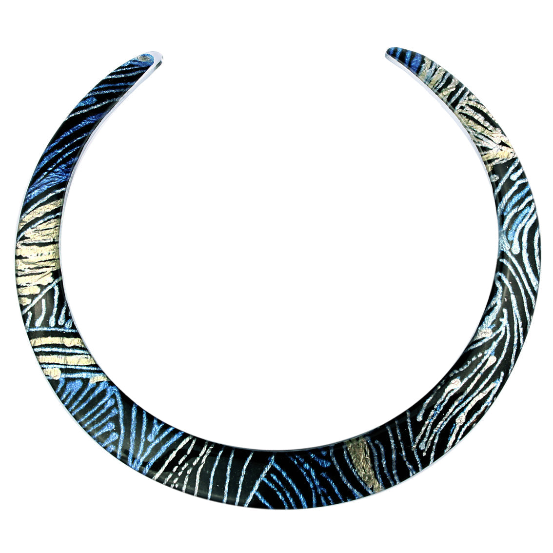 WENDY BLUE ADJUSTABLE FITTED NECKLACE - SD117