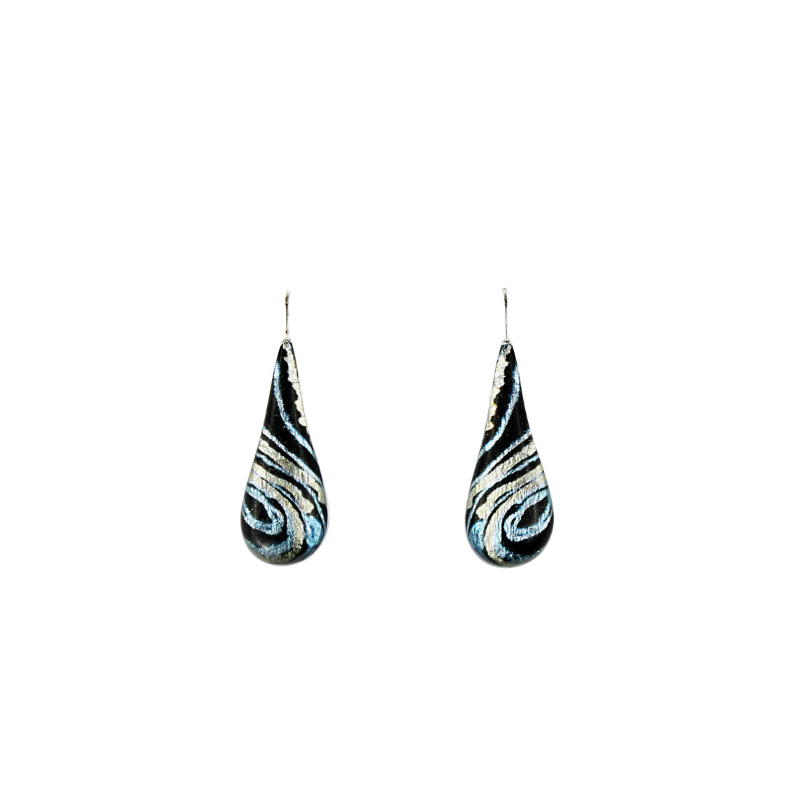DANDLE DROP WENDY LARGE BLUE EARRINGS - SD107