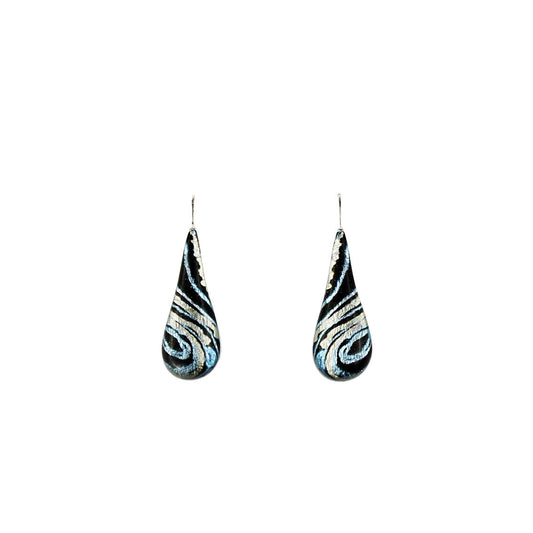 DANDLE DROP WENDY LARGE BLUE EARRINGS - SD107