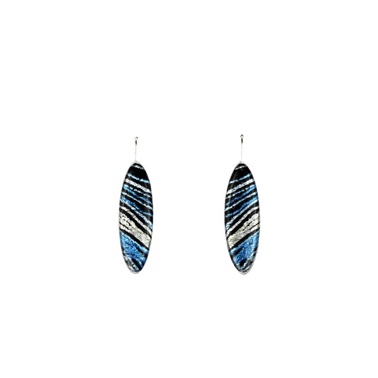 DANDLE DROP WENDY LONG BLUE EARRINGS - SD106