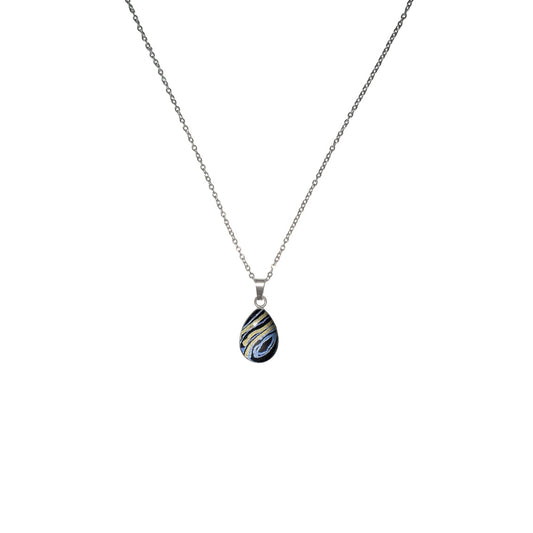 WENDY BLUE XS DROP PENDANT ON A CHAIN NECKLACE - SD423S - on Satchel