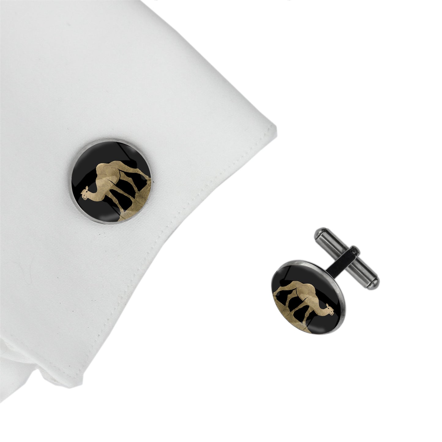 CAMEL CIRCLE ELEGANT CUFFLINKS - MFY403