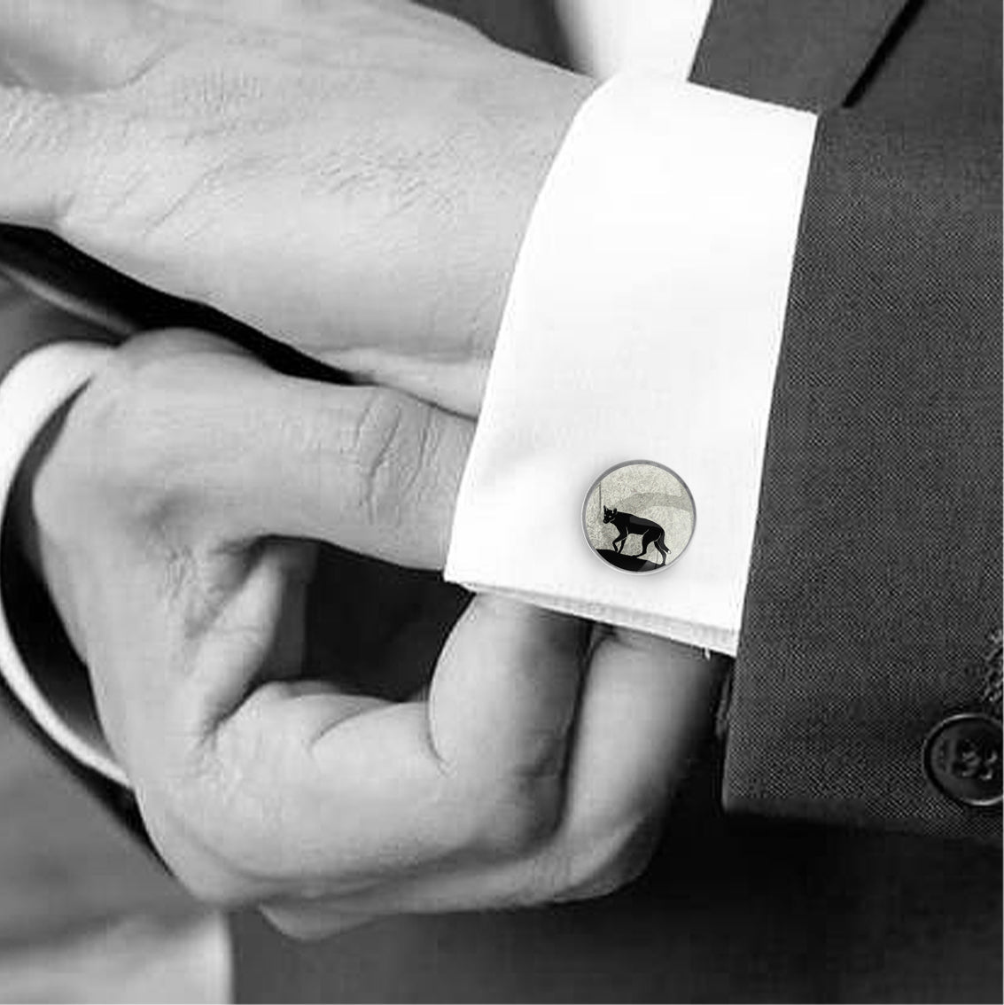 DINGO CIRCLE ELEGANT CUFFLINKS - MFY206